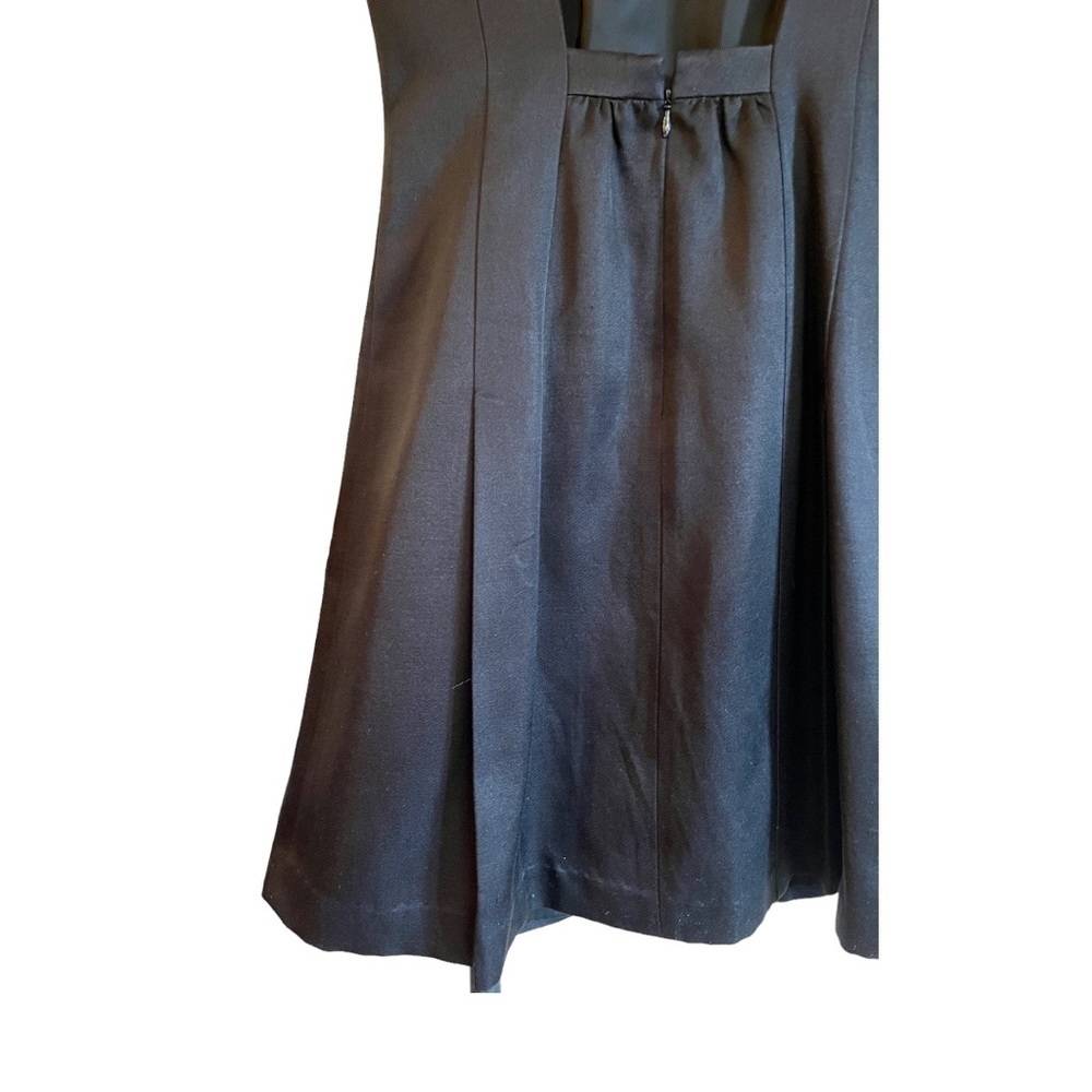 TALBOTS, NWOT, WOMENS, STYLISH, BLACK, COTTON/SILK DRESS. - Picture 5 of 7